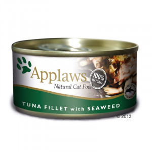 Applaws Cat Tuna Fillet with Seaweed 6 x 70g